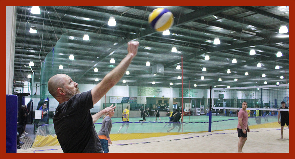 Beginner indoor beach volleyball at Ringwood Indoor Sports Centre, Melbourne