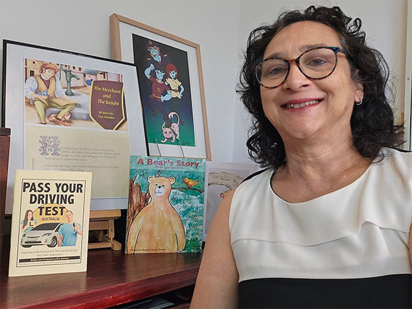 Art instructor Evangelia Zonnios